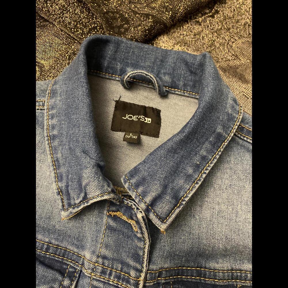 Girls Joe's Denim Jacket - Sz L (14-16) - Picture 4 of 6
